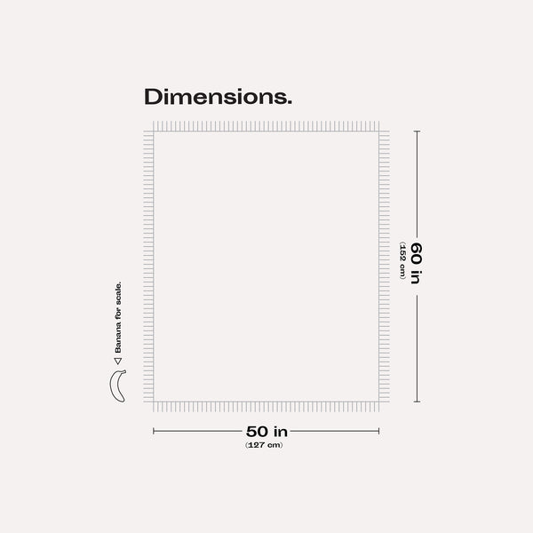 dimensions throw blanket by Bien Mal