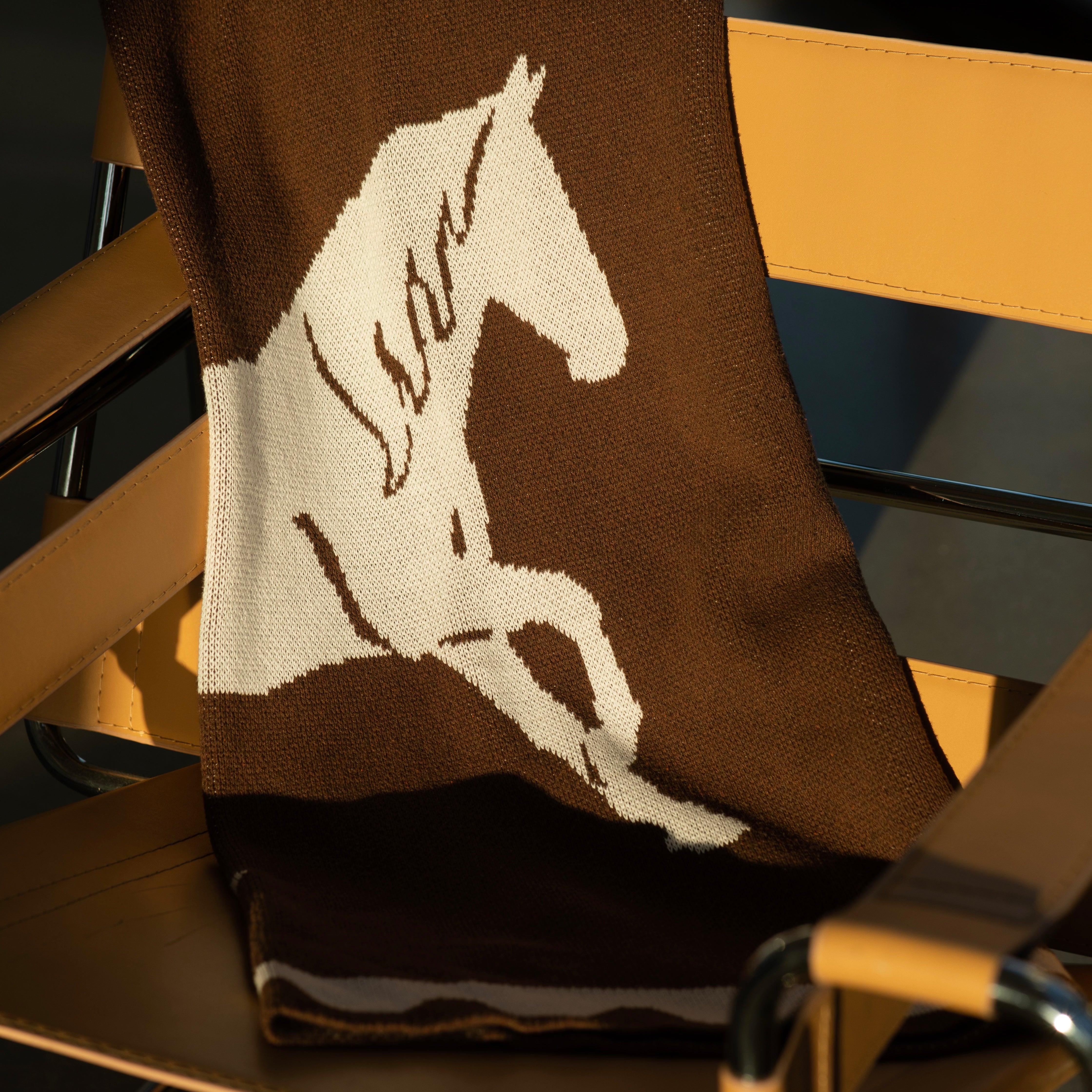 Bien Mal "Brown Colt" - Throw Blanket
