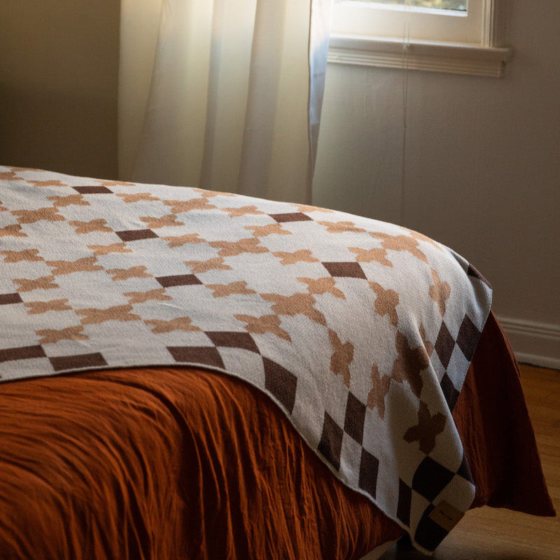 Bien Mal "Cafecito con Leche" - Throw Blanket. Designed in LA