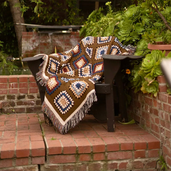 Chocolate - Woven Throw Blanket