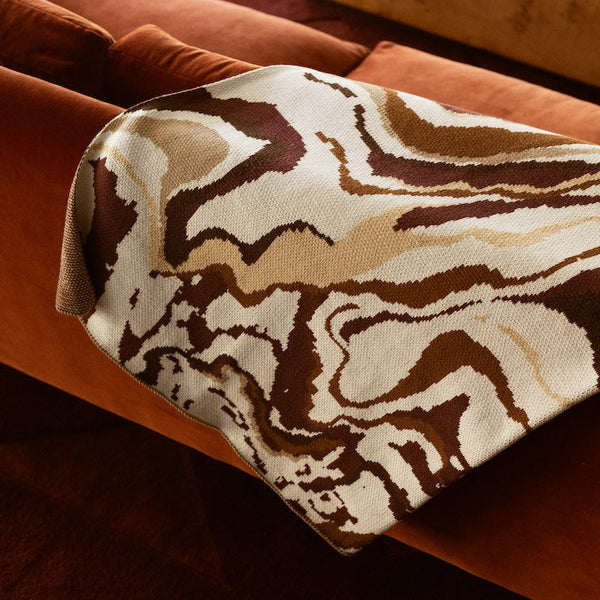 HWY 1 - Egyptian Cotton Knitted Throw Blanket