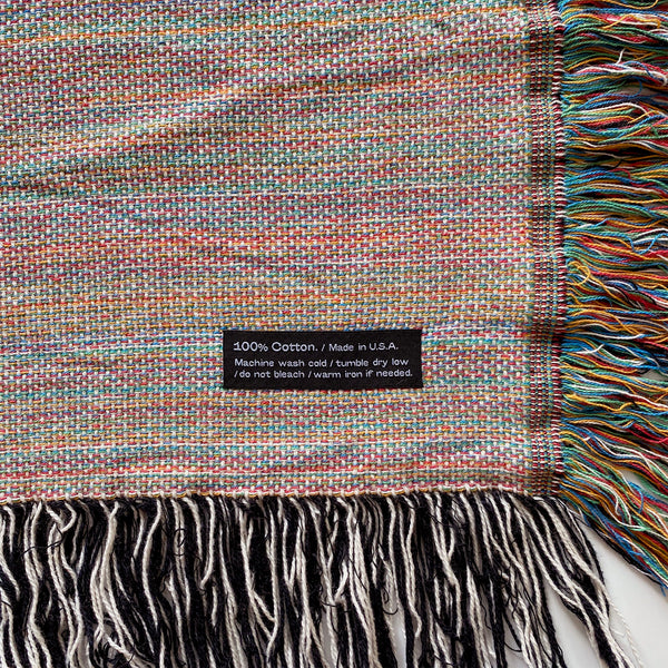 Dinosaur design blanket. Cotton woven throw blanket. Designed in Brooklyn, NY.